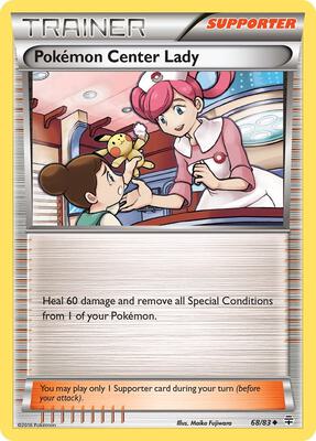 Pokemon Center Lady card from Generations
