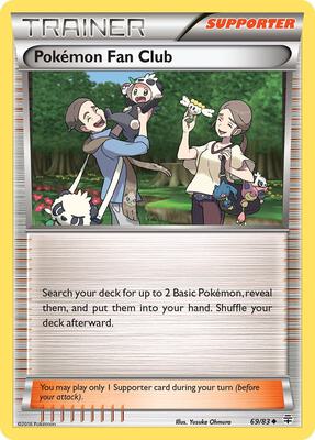 Pokemon Fan Club card from Generations