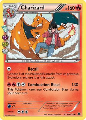 Charizard card from Generations: Radiant Collection
