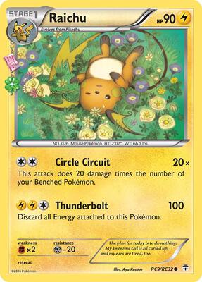 Raichu card from Generations: Radiant Collection