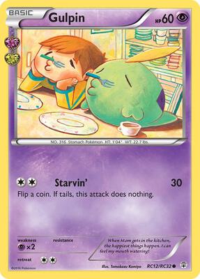 Gulpin card from Generations: Radiant Collection