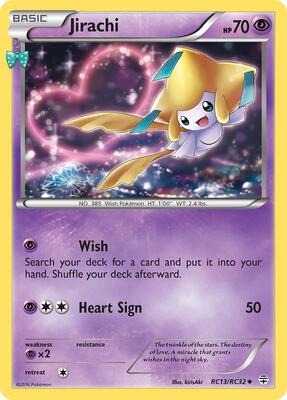 Jirachi card from Generations: Radiant Collection