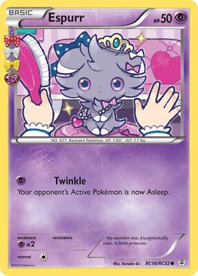 Espurr card from Generations: Radiant Collection