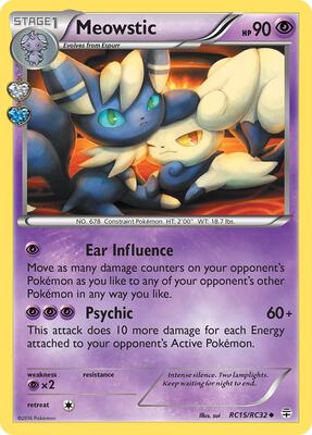 Meowstic card from Generations: Radiant Collection