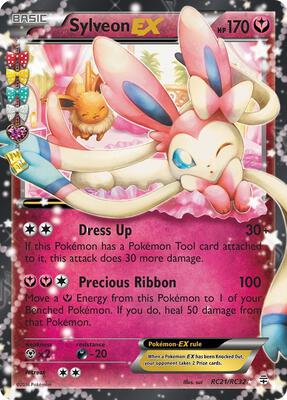 Sylveon EX card from Generations: Radiant Collection