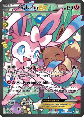 Sylveon EX (Full Art) card from Generations: Radiant Collection