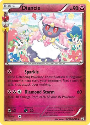 Diancie card from Generations: Radiant Collection