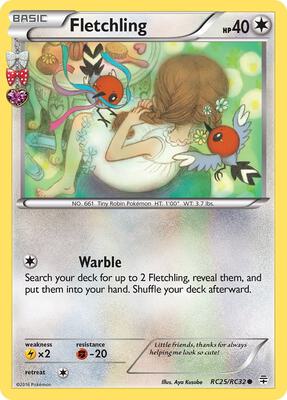 Fletchling card from Generations: Radiant Collection