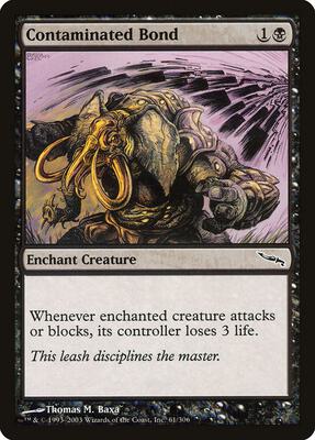 Contaminated Bond card from Mirrodin