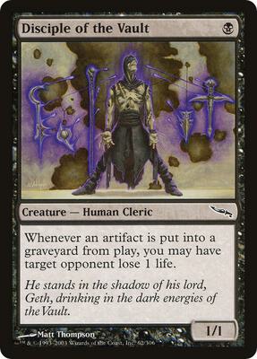 Disciple of the Vault card from Mirrodin