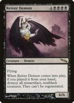 Reiver Demon card from Mirrodin
