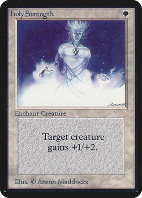 Holy Strength card from Alpha Edition