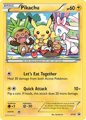 Pikachu card from XY Promos