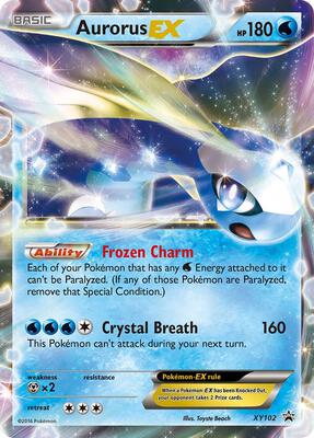 Aurorus EX - XY102 card from XY Promos