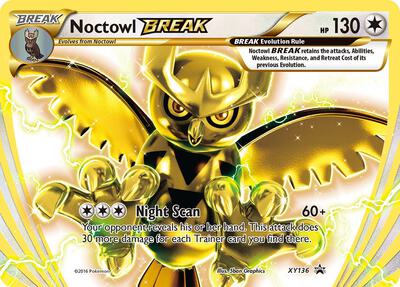 Noctowl BREAK card from XY Promos