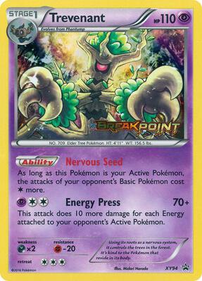 Trevenant (Prerelease) card from XY Promos