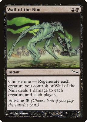 Wail of the Nim card from Mirrodin