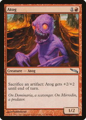 Atog card from Mirrodin