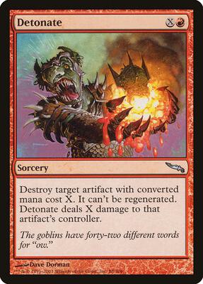 Detonate card from Mirrodin