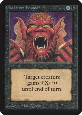 Howl from Beyond card from Alpha Edition