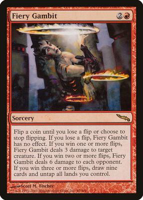 Fiery Gambit card from Mirrodin