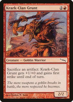 Krark-Clan Grunt card from Mirrodin