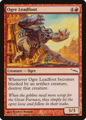 Ogre Leadfoot card from Mirrodin