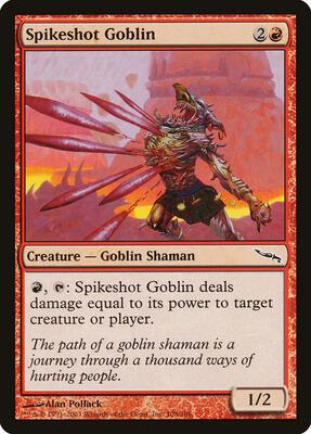 Spikeshot Goblin card from Mirrodin