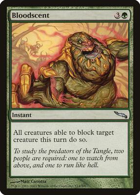Bloodscent card from Mirrodin
