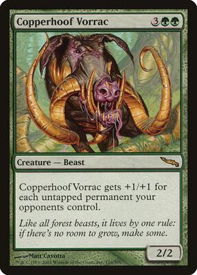 Copperhoof Vorrac card from Mirrodin