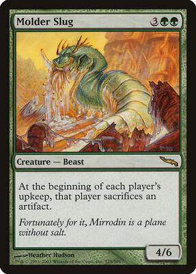 Molder Slug card from Mirrodin