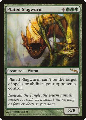Plated Slagwurm card from Mirrodin