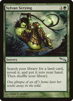Sylvan Scrying card from Mirrodin