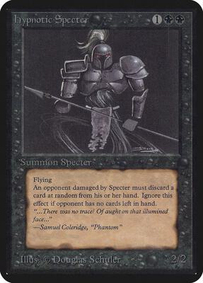 Hypnotic Specter card from Alpha Edition