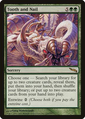 Tooth and Nail card from Mirrodin