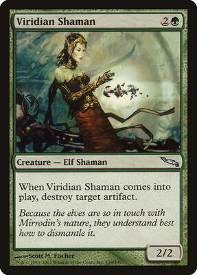 Viridian Shaman card from Mirrodin