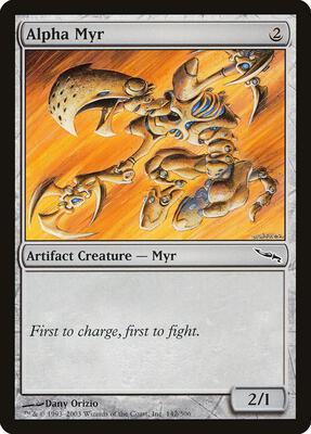 Alpha Myr card from Mirrodin