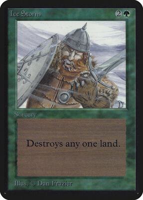 Ice Storm card from Alpha Edition