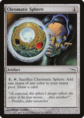 Chromatic Sphere card from Mirrodin