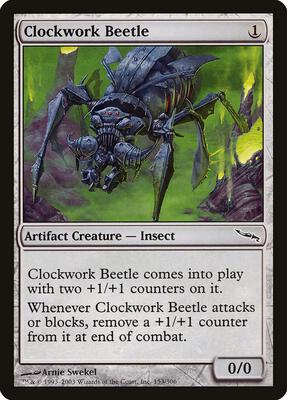Clockwork Beetle card from Mirrodin