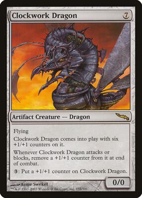 Clockwork Dragon card from Mirrodin