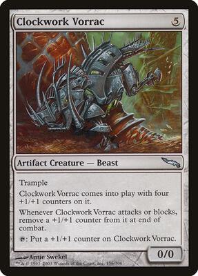 Clockwork Vorrac card from Mirrodin
