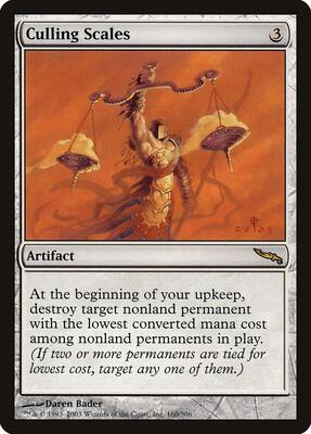 Culling Scales card from Mirrodin