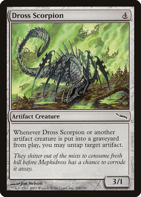 Dross Scorpion card from Mirrodin