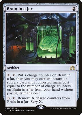 Brain in a Jar card from Shadows over Innistrad