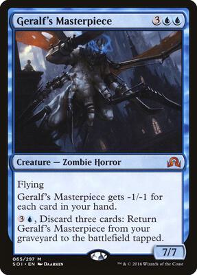 Geralf's Masterpiece card from Shadows over Innistrad