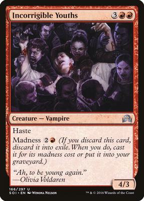 Incorrigible Youths card from Shadows over Innistrad