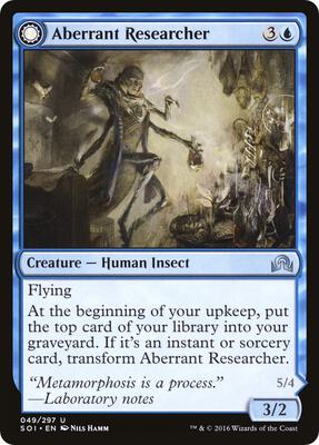 Aberrant Researcher card from Shadows over Innistrad