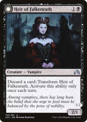 Heir of Falkenrath card from Shadows over Innistrad