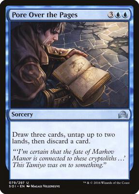 Pore Over the Pages card from Shadows over Innistrad